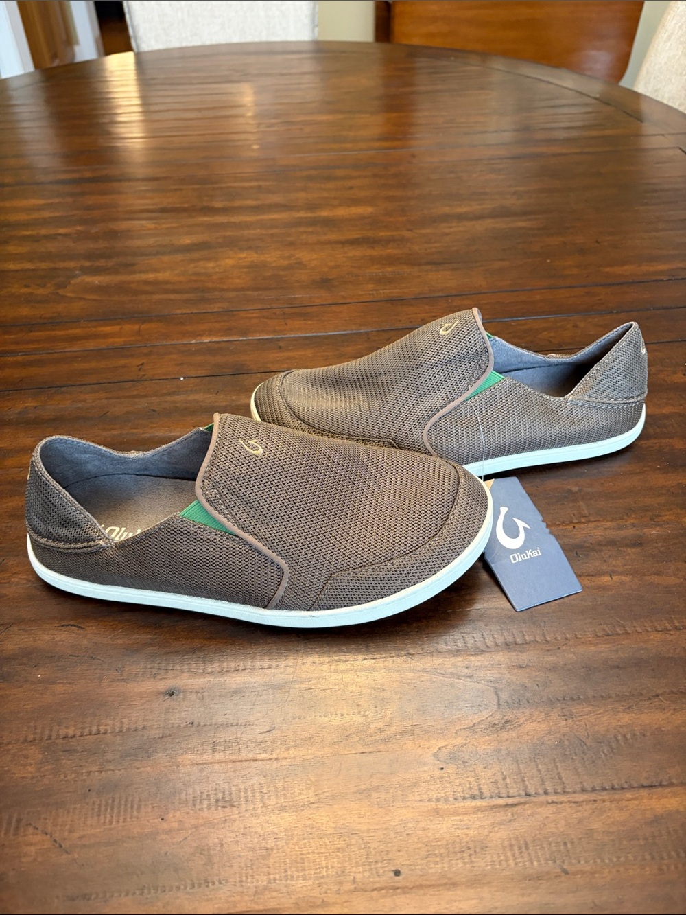 Olukai lime Peel Nohea Mesh Men US 10 ACS